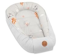 Riduttore lettino neonato - 90x50 cm nido baby nest antisoffoco culla pod cocoonababy confortevole cotone waffle babynest per neonati Orsacchiotti