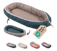 Riduttore Lettino Neonato ULLENBOOM Eucalipto - Riduttore Culla 55x95 cm - 100% OEKO-TEX e Made in EU, Adatto come Baby Cocoon e Lettino da viaggio
