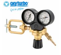 Riduttore MAXY per acetilene a comando verticale con 2 manometri e staffa per sa