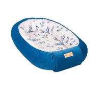 Riduttore nido multifunzionale neonato poliestere cotone con materasso (colore: blu scuro, Volpi e aeroplani blu)