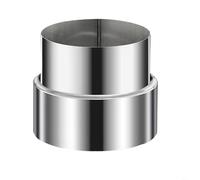 Riduttore per canna fumaria da 120 mm a 50 mm, in acciaio inox, per l'ottimizzazione del flusso d'aria della stufa (da 9 cm a 11 cm)