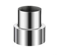 Riduttore per canna fumaria da 120 mm a 50 mm, in acciaio inox, per l'ottimizzazione del flusso d'aria della stufa (da 7 cm a 9 cm)