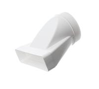 Riduttore per condotto di scarico lungo 220 x 55 mm/Ø 125 mm