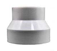 Riduttore per sistema di ventilazione in ABS per collegamenti a condotti tondi supporto standardizzato per infrastrutture di distribuzione dell'aria (da 150 a 110)