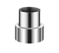 Riduttore per tubi del camino, stufa in acciaio inox per collegamento, tubo di riduzione della stufa resistente al calore (da 8 cm a 10 cm)