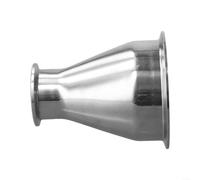 Riduttore sanitario del tubo 4" a 2" materiale del puntale 304 del morsetto dell'acciaio inossidabile tri per acqua, olio, bevande e trasformazione dei prodotti alimentari