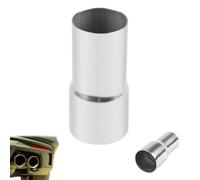 Riduttore Scarico Inox 63-76 mm - Adattatore Universale Tubo Marmitta Moto e Auto - Terminale Scarico Inox Montaggio Senza Saldatura - Ottimizza Flusso Gas e Performance(57mm-63mm)