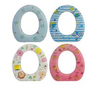 RIDUTTORE SEDILE SEGGIOLINO PER WC MORBIDO PER BAMBINI CON 4 MOTIVI A FANTASIA 5