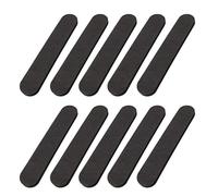 Riduttore taglia cappello, 10 fasce per il sudore per cappello a cloche, pezzi di feltro riduttore, stringe il nastro riduttore, baseball, con visiera, casco da sole (nero e bianco)