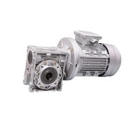 Riduttore verticale monofase 220 V in alluminio di piccole dimensioni, riduttore a vite senza fine NMRV e riduttore a turbina RV63 con motore da 0,55 0,75 1,1 1,5 KW(RATIO 60 TO 1_0.75KW 80B5)
