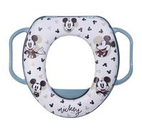 Riduttore Wc Bambini Disney Mickey Mouse, in plastica, con due maniglie laterali, imbottito e riutilizzabile