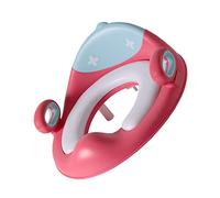 Riduttore Wc per Ragazzo Ragazza con Maniglie e Schienale, Rosa Pu | Cerchio Igienico Rimovibile, Design Anti-spruzzi, Seggiolina per Piccoli, Uso Domestico
