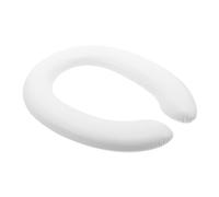 Riduttore Wc Ragazzo Ragazza Cuscino PU Bianco, per Casa e Viaggio | Copriwater Morbido Lavabile, Design Pratico e Anti-freddo, Facile da Pulire, per Piccoli in Casa e Viaggio