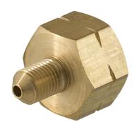 RIDUZIONE ADATTATORE PER BOMBOLA GAS REFRIGERANTE R32 - PASSO SINISTRO USCITA 1/4