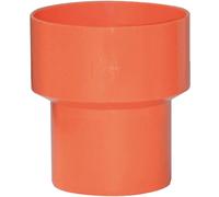 Riduzione conica concentrica in PVC arancione Ø 80 - 100 mm