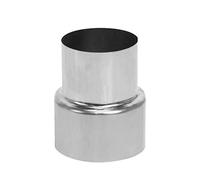Riduzione del tubo della stufa, diametro di 120 mm su Ø 100 mm, riduzione del tubo di fumo, per raccordo a parete in acciaio inox, canna fumaria, tubo di scarico premium (diametro 60 mm/Ø50 mm)
