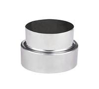 Riduzione del tubo della stufa, diametro di 120 mm su Ø 100 mm, riduzione del tubo di fumo, per raccordo a parete in acciaio inox, canna fumaria, tubo di scarico premium (diametro 120 mm/Ø100 mm)