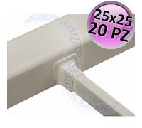 Riduzione di collegamento per canalina 25x25 mm - 20 PZ