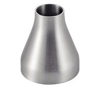 Riduzione in acciaio inox concentrico SMS con parte diritta diam 76x63mm spessore 1,6 acciaio inox 316L scarico Connettore/Adattatore tubo di scarico