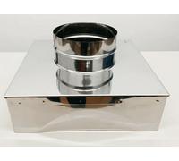 RIDUZIONE INOX PER CANNA FUMARIA DA QUADRA A TONDA TUTTE LE MISURE [EEK: Conforme]