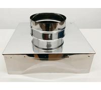 RIDUZIONE INOX PER CANNA FUMARIA DA QUADRA A TONDA TUTTE LE MISURE [EEK: Conforme]