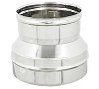 Riduzione inox per canne fumarie M 130mm x F 80mm