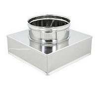 RIDUZIONE QUADRA TONDA ACCIAIO INOX Da 250x250 a 200