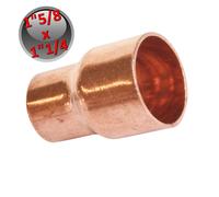 Riduzione raccordo ridotto rame a saldare maschio 1''5/8 x femmina 1''1/4