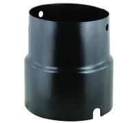 RIDUZIONE TUBO SMALTATO NERO OPACO 13/12 PER STUFA PARLOR