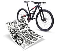 Riesel Design® - Protezione Telaio Bici - Frame:Tape 3000-17 Forme autoadesive con numerosi Design/Pellicola di Protezione Telaio MTB per l'intero Telaio
