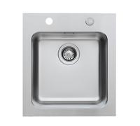 Rieber Linea lavello da cucina, 72017610, Linea acciaio inox spazzolato [Lavelli da Cucina > per Base Sottolavello a partire da 45 cm]
