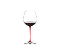 RIEDEL 4900/07R Fatto A Mano Old World Pinot Nero Calice da Vino, Stelo Rosso, Cristallo