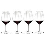 Riedel Performance Cabernet/Merlot - Set di 4 bicchieri da vino in cristallo, realizzati a macchina