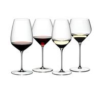 RIEDEL Veloce - Set di 4 bicchieri da degustazione in cristallo, per la casa