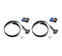 rieder 2X di Prolunga per Collettore del Pannello Anteriore USB 3.1 Tipo C da 50 Cm, da USB 3.1 Tipo e un USB 3.1 Tipo C, Gen 2 10 Gbps
