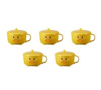 rieder 5X Anatra Ramen Noodles Ciotola con Coperchio Simpatica Cucina nel Acciaio Inossidabile Frutta Zuppa di Istantanea Ciotola Un Doppio Strato 2