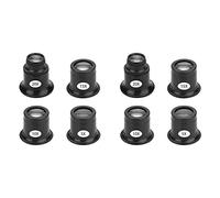 rieder 8PCS Lenti D'Ingrandimento per Lenti di Ingrandimento Set 5X 10X 15X 20X Set di Lenti di Ingrandimento per Riparazioni di Orologi Lente D'Ingrandimento per Gioielli per Orologi