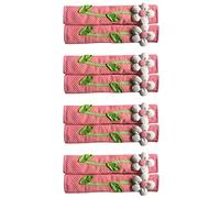 rieder 8PCS Pastorale Fiore Polka DOT Porta/Frigorifero Maniglia Copertura Frigorifero Maniglia Porta Decorazioni per la Casa Accessori da Cucina Rosa