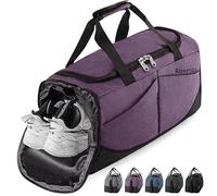 Rieeyrslza Borsone Palestra 40L Borsa Sportiva con Scomparto Scarpe Borsone da Viaggio Per Donna e Uomo Bagaglio Mano Weekend Multiuso Sport Borse da Palestra per Sport Viaggi Nuoto (Viola o2)