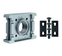 RIEGLER 100616-AP 55 - Piastra di collegamento per valvola a sfera multifix a 3/2 vie, BG 5, G 1, 1 pezzo