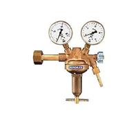 RIEGLER 101289-488.43 - Regolatore di pressione per bottiglie, 300 bar, gas combustibile, pressione di esercizio 0-10 bar, 1 pezzo