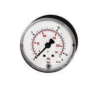 RIEGLER 101670-110.43-KD Standardmano, plastica, G 1/8 posteriore, 0-2,5 bar/36 psi, Ø 40, 1 pz