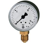 RIEGLER 101685-110.35-K - Manometro standard, in plastica, G 1/8 inferiore, 0-10,0 bar, Ø 40, 1 pz