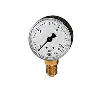 RIEGLER 101708-6306-K - Manometro standard, in plastica, G 1/4 inferiore, -1/+9,0 bar, Ø 63, 1 pezzo