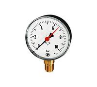RIEGLER 101965-7304 - Manometro standard, in plastica, G 1/2 inferiore, 1/+3,0 bar, Ø 100, 1 pezzo