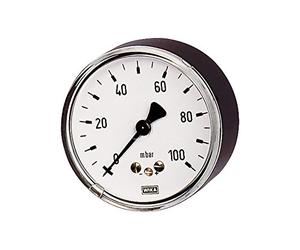 RIEGLER 102550-5823 - Manometro a molla a capsula, G 1/4 centrale posteriore, 0-100 mbar, Ø 63, 1 pz