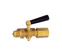 RIEGLER 102656-9020/M - Valvola di bloccaggio per manometro, in ottone lucido, G 1/4, 1 pezzo