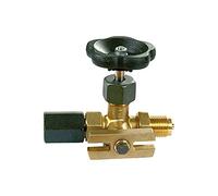 RIEGLER 102672-9185/M - Valvola di intercettazione manometro, in ottone, G 1/2, 1 pezzo