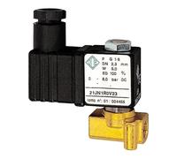 RIEGLER 102890-MV 1321 G 2/2-MV, MS, NC, diretto, 24V DC, 5W, FKM, G1/8, PN0-8bar, 1 pezzo