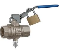 RIEGLER 103152-321.05 - Scarpa di sicurezza con serratura, sfiato M5, MS vern, Rp 3/4, 1 pz
